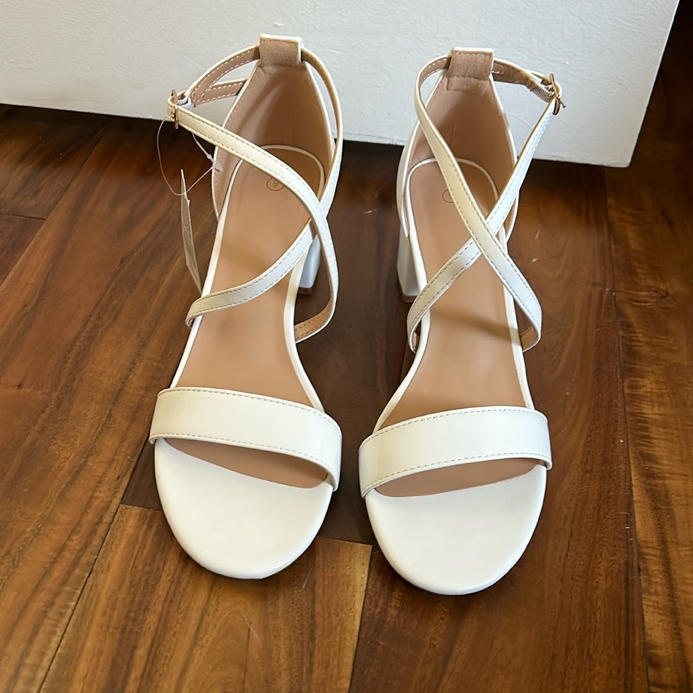 White Heels Size 9